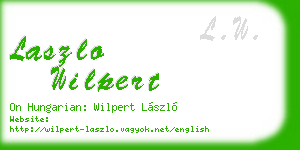 laszlo wilpert business card